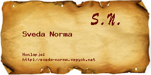 Sveda Norma névjegykártya